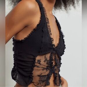 Urban Outfitters Black Lace Top